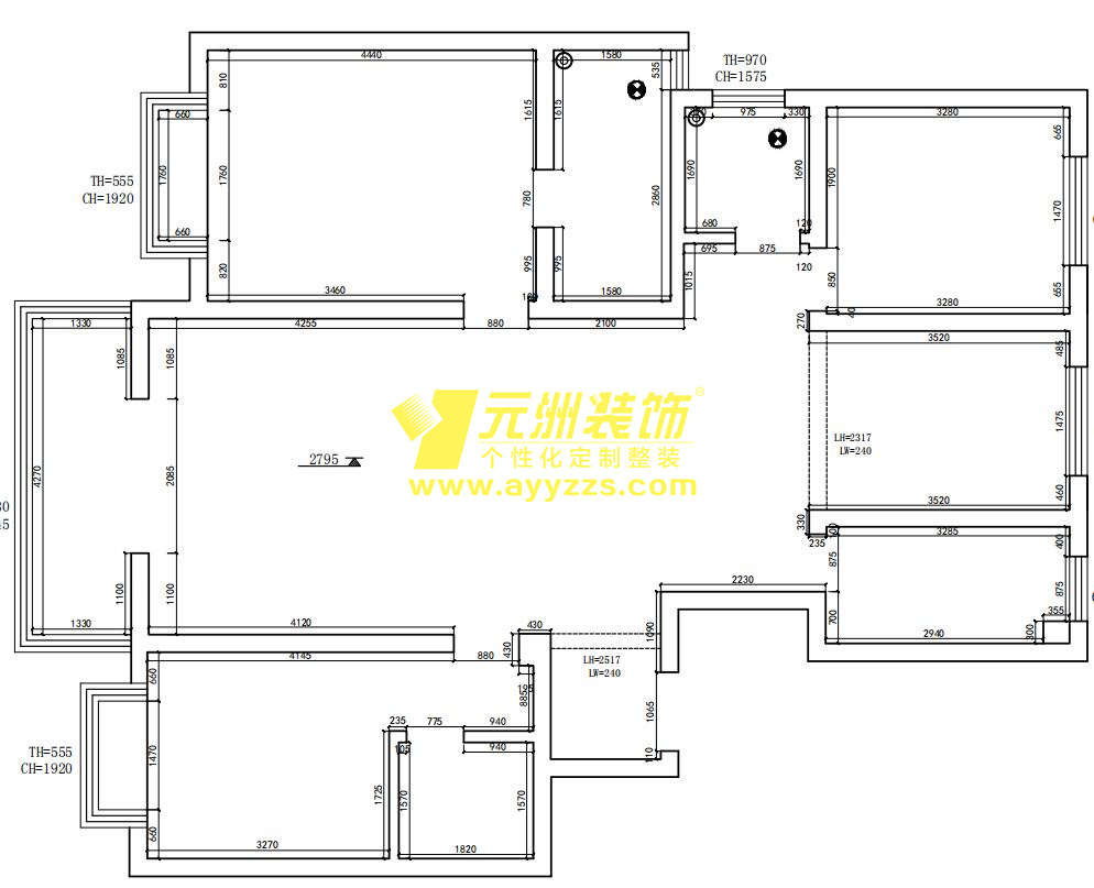 1單元702室·145平米